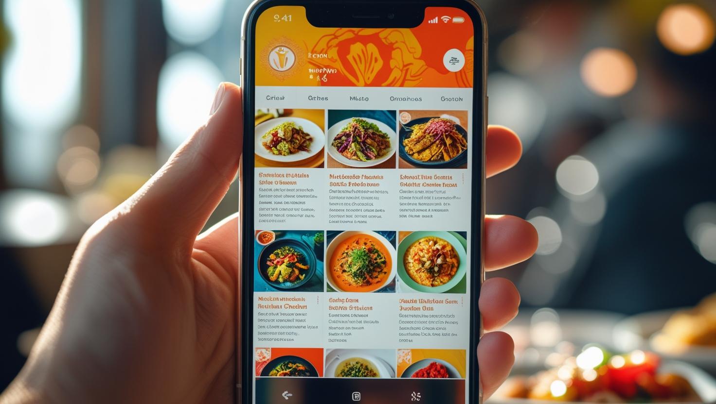 Mobile menu display
